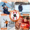 Electric Double Sided Hand Warmer 10000Mah Battery Backup Power Bank Rechargeable Hand Heater With 3 Temperature Levels Portable Pocket Warmer