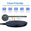 Wireless Charger Qi-Certified Ultra-Slim 5W Charging Pad For Iphone Xs Max/Xr/Xs/X/ 8/8 Plus/ Galaxy S10 /S9 /S8 +/ S7 /Blackberry