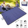 60" X 78" Waterproof Picnic Blanket Handy Mat With Strap Foldable Camping Rug For Camping Hiking Grass Travelling