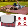 60" X 78" Waterproof Picnic Blanket Handy Mat With Strap Foldable Camping Rug For Camping Hiking Grass Travelling