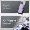 3 In 1 10000Mah Magsafe Fast Charging Power Bank Pd20W Portable Charger With 2 Built In Cables Stand Fit For Ios Phone 16 15 13 Series And More