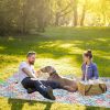 60" X 78" Waterproof Picnic Blanket Handy Mat With Strap Foldable Camping Rug For Camping Hiking Grass Travelling