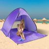 Pop Up Beach Tent Sun Shade Shelter Anti-Uv Automatic Waterproof Tent Canopy For 2/3 Man W/ Net Window Storage Bag For Outdoor Beach Camping Fishing P