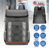Cooler Backpack 36 Can Leakproof Insulated Cooler Backpack With 25L/6.6Gal For Picnic Camping BeachÂ Hiking Fishing Travel