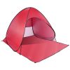 Pop Up Beach Tent Sun Shade Shelter Anti-Uv Automatic Waterproof Tent Canopy For 2/3 Man W/ Net Window Storage Bag For Outdoor Beach Camping Fishing P