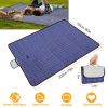 60" X 78" Waterproof Picnic Blanket Handy Mat With Strap Foldable Camping Rug For Camping Hiking Grass Travelling