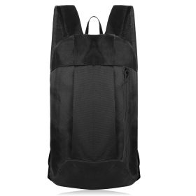 10L Outdoor Sport Backpack Waterproof Daypack Travel Knapsack Schoolbag For Sports Traveling Climbing Cycling Hiking (Color: BLACK)