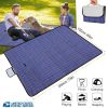 60" X 78" Waterproof Picnic Blanket Handy Mat With Strap Foldable Camping Rug For Camping Hiking Grass Travelling