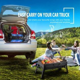 Portable BBQ Barbecue Grill Foldable Charcoal Grill Camping Garden Outdoor Travel (Option: Defaulttitle)