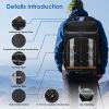 Cooler Backpack 36 Can Leakproof Insulated Cooler Backpack With 25L/6.6Gal For Picnic Camping BeachÂ Hiking Fishing Travel